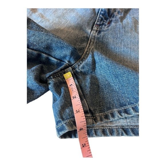 Vintage RL Polo High Waist 4” Denim Deck Shorts Size 14 - Medium Tinted - Picture 8 of 15